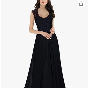 Long Black Lace Dress